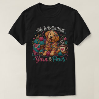 Camiseta Solo una fila más Gato de punto – Yarn & Handm aco
