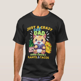 Camiseta Sólo una loca dama de gato que ama las plantas Tac