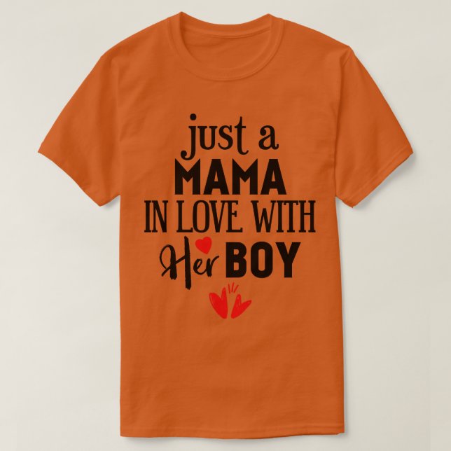 Camiseta Sólo una mamá enamorada de sus niños (Diseño del anverso)