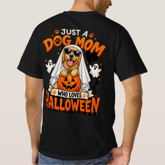Camiseta solo una Mamá Perro Que Ama Halloween Lindo ret do