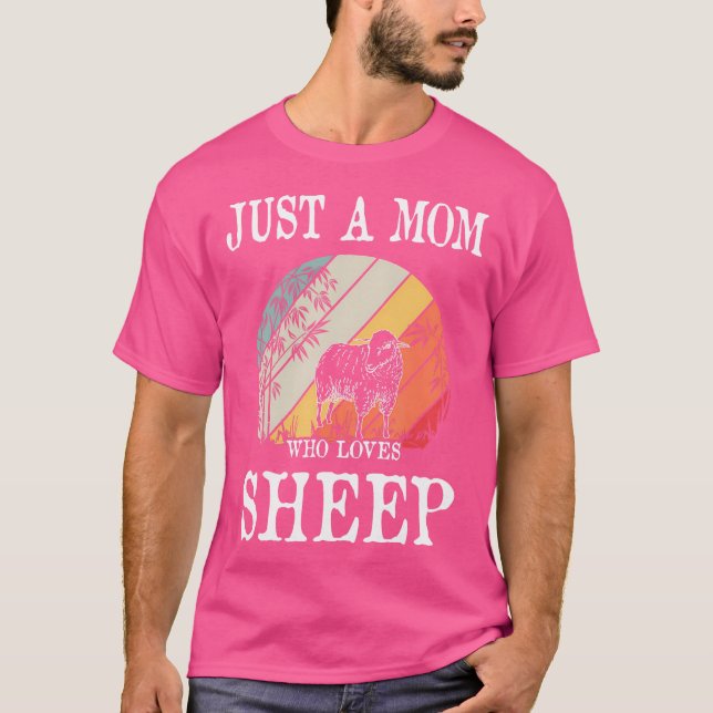 Camiseta Solo una mamá que ama a la oveja (Anverso)
