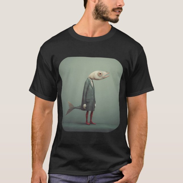 Camiseta Sólo una persona normal de peces (Anverso)