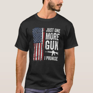 Camiseta Solo Una Pistola Más Que Prometo Hombres Patriótic