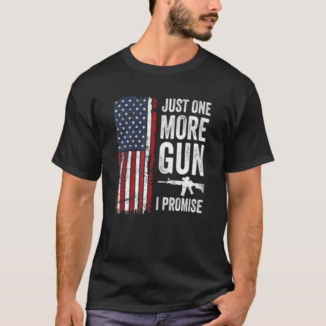 Camiseta Solo Una Pistola Más Que Prometo Hombres Patriótic (Anverso)