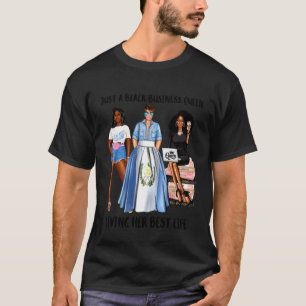 Camiseta Solo una reina de negocios guatemalteca negra que