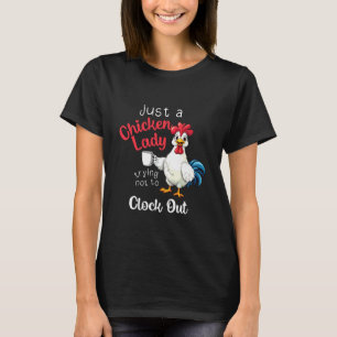 Camiseta Sólo una señora de las gallinas que intenta no cer