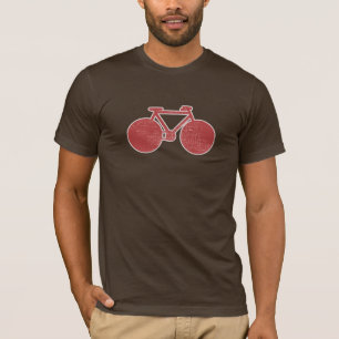 Camiseta Solo una simple bicicleta roja gráfica de edad en 