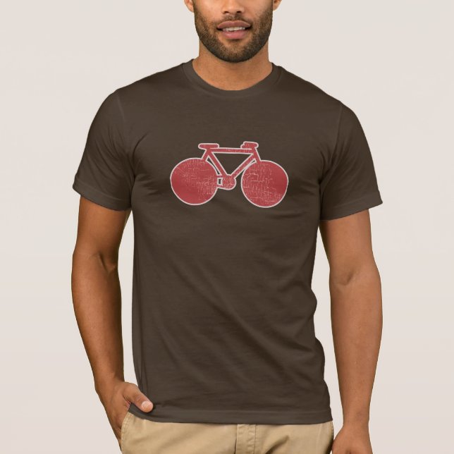 Camiseta Solo una simple bicicleta roja gráfica de edad en  (Anverso)