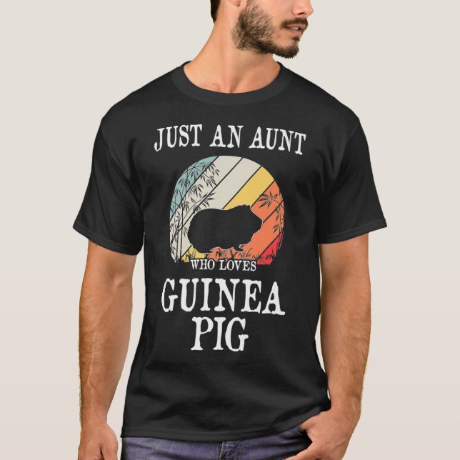 Camiseta Solo una tía que ama a Guinea Pig Premium _1 (Anverso)