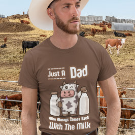 Camiseta Solo una vaca divertida con Chistes de papá lecher