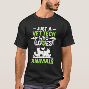 Camiseta Solo una veterinaria que ama a los animales del Gi