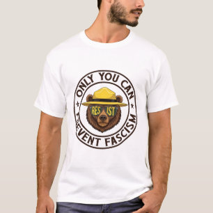 Camiseta Sólo Usted Puede Evitar El Oso Fascista Resistir A
