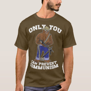 Camiseta Sólo Ustedes Pueden Evitar El Oso De Caza Del Comu
