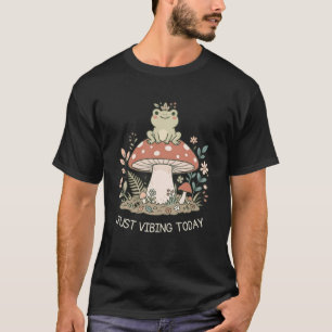 Camiseta Solo Vibando Hoy Rana Diseño Divertido