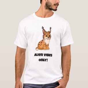 Camiseta ¡Solo Vibes de Alien! Gato gracioso
