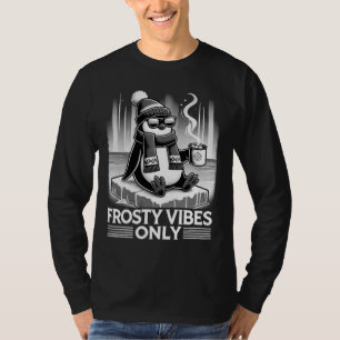 Camiseta Solo vibes escarpadas - pingüino Minimalista para