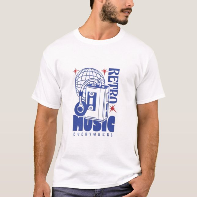 Camiseta 🎵 "Sólo Vibes Retro" (Anverso)