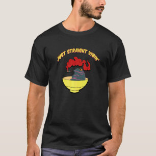 Camiseta Solo Vibra Recto Fumando Sapo En Salsera Chili