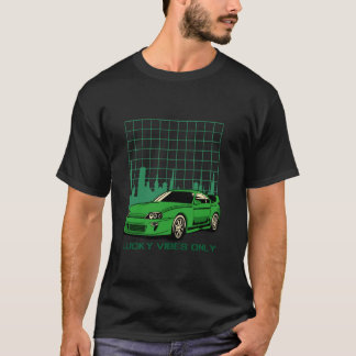Camiseta Sólo Vibraciones Afortunadas Paisaje Urbano Coche