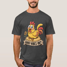 Camiseta sólo vibraciones buenas (ficha feliz)