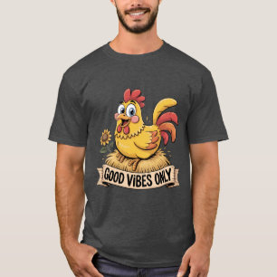 Camiseta sólo vibraciones buenas (ficha feliz)
