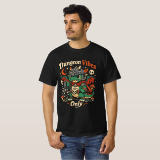 Camiseta Sólo Vibraciones de Mazmorras Guerrero de Dragones