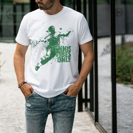 Camiseta Solo Vibraciones de Tenis Retro Grunge Salpicadura