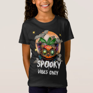 Camiseta Sólo vibraciones espeluznantes, calabaza de Hallow