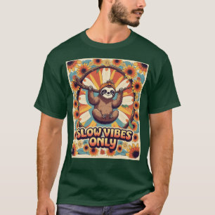 Camiseta Solo vibraciones lentas - ranura para ranura retro