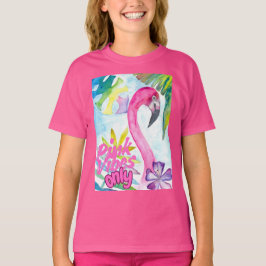 Camiseta Sólo Vibraciones Rosadas – Flamenco Rosa