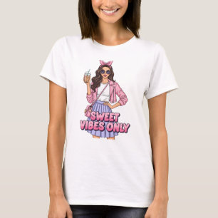 Camiseta Solo videos dulces Tee Girly Pastel Pop Art