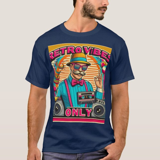 Camiseta Sólo vigas retro (Anverso)