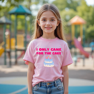 Camiseta Sólo Vine Por La Comida Graciosa De Pastel
