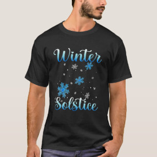 Camiseta Solsticio de Invierno Copo de Nieve Azul Bendito