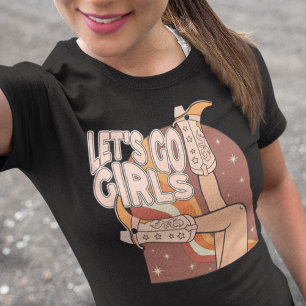 Camiseta Soltera del Oeste Vámonos Chicas a la Fiesta