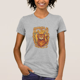 CAMISETA SOLTERA Y FELIZ GRACIAS A MI GATO