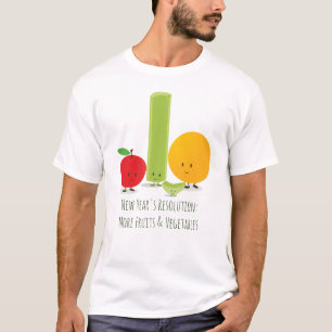 Camiseta Solución de Año Nuevo para Alimentos Saludables