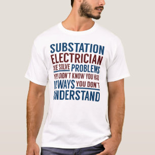 Camiseta Solución de problemas de electricidad de subestac