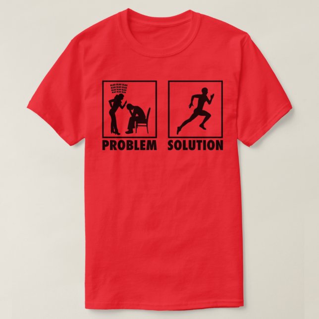 Camiseta Solución de problemas de la declaración de atletas (Diseño del anverso)