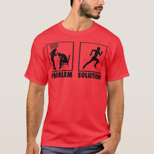 Camiseta Solución de problemas de la declaración de atletas