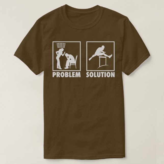Camiseta Solución de problemas en la declaración de atletas (Diseño del anverso)