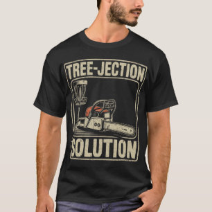 Camiseta Solución de Rechazo de Árbol Divertido Disc Golf _