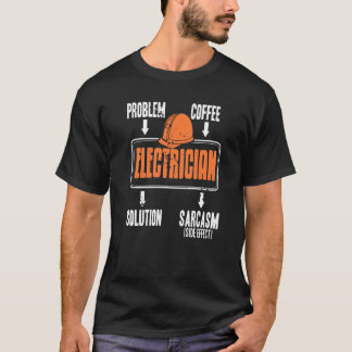 Camiseta Solución Problemática Café Sarcasmo Presión Electr