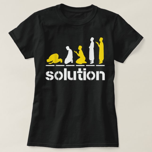 Camiseta Solución Rezo Islámico Musulmán Ramadan Salat Alha (Diseño del anverso)