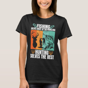 Camiseta Solucionar La Mayoría De Los Problemas De Pesca Y 
