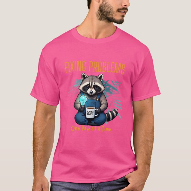 Camiseta Solucionar problemas de una pata a la vez - Cute R (Anverso)