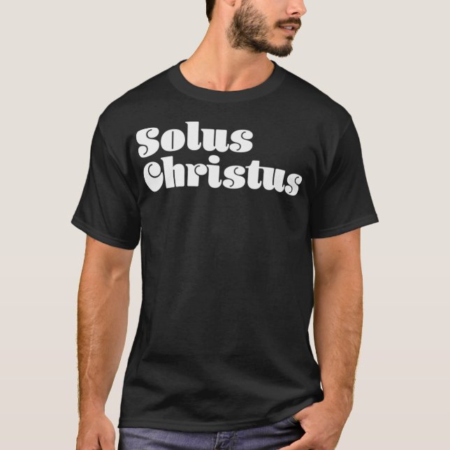 Camiseta Solus Christus Reformada Theology Premium (Anverso)