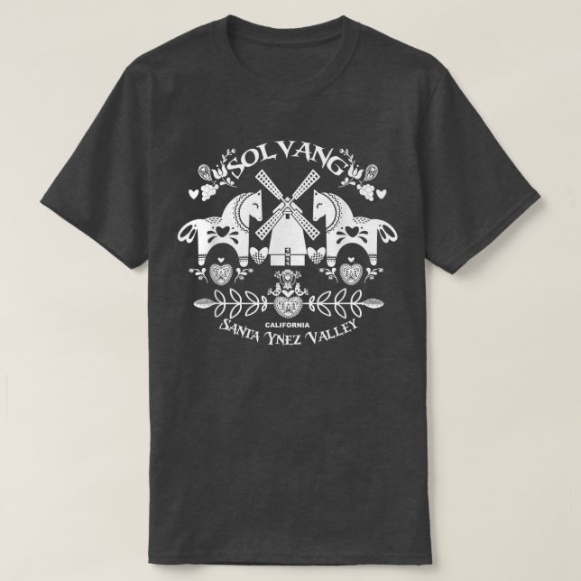 Camiseta Solvang California estilo danés Valle de Santa Yne (Diseño del anverso)