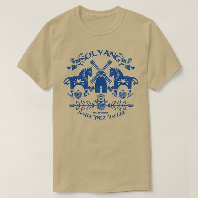 Camiseta Solvang California Villa Santa Ynez de estilo dané (Diseño del anverso)