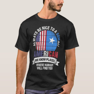 Camiseta Somalí-Americano conocemos lugares donde el país e